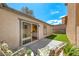 Charming back patio with comfortable seating and easy access to the home at 173 Calm Morning Ave, Henderson, NV 89002