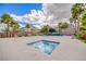 Inviting community hot tub surrounded by palm trees with plenty of seating at 173 Calm Morning Ave, Henderson, NV 89002