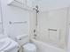 Bathroom featuring a vanity, toilet, and shower-tub combo with a shower head at 2044 Mesquite Ln # 202, Laughlin, NV 89029
