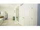 The bathroom offers a walk-in shower, tile floor, storage, double sinks, and nice lighting at 230 Carmel Sky St, Las Vegas, NV 89138