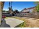 Large backyard area with concrete slab and potential for custom landscaping at 2504 Soldier Creek Ct, Las Vegas, NV 89106
