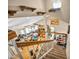 Carpeted stairwell with shoe rack and display shelves leading to the second floor at 266 Cordero Dr, Henderson, NV 89074
