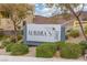 Community entrance sign reading 'Aurora's Edge' surrounded by lush landscaping at 292 Crimson Edge St, Henderson, NV 89012