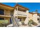 Multi-story condo building with private balconies and well-maintained landscaping, offering a desirable residential setting at 3135 S Mojave Rd # 146, Las Vegas, NV 89121