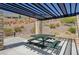 Community picnic pavilion offering shaded seating, stone pillars, and easy access to common area landscaping at 33 Reverie Heights Ave, Henderson, NV 89011