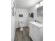 Clean and functional bathroom with modern vanity, mirror, and lighting fixtures at 3540 Wisdom Ct, Las Vegas, NV 89120