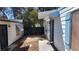 Cozy home exterior with a well-kept yard, offering privacy and a welcoming entrance with a security gate at 3717 Casey Dr, Las Vegas, NV 89120