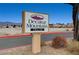 Decatur Mountain Villas community sign with mountain views in the background at 4716 Cohiba Way, North Las Vegas, NV 89031