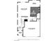 Floor plan of a home's first level, featuring a great room, kitchen, dining area, and a 2-car garage at 5151 Capucina St # Lot 1, Las Vegas, NV 89122