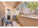 Inviting patio with seating area, perfect for enjoying the outdoors at 5235 Caspian Springs St # 101, Las Vegas, NV 89120
