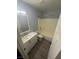 Bathroom featuring a vanity, toilet, and shower/tub combination at 5320 Portavilla Ct # 203, Las Vegas, NV 89122