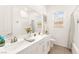 Bright bathroom with double sinks and ample counter space at 59 Reflection Bay Dr, Henderson, NV 89011