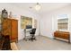 Bright office space featuring natural lighting, desk, and modern chair at 59 Reflection Bay Dr, Henderson, NV 89011