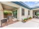 Relaxing patio with stone ground and desert landscape at 59 Reflection Bay Dr, Henderson, NV 89011