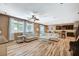 Spacious open concept design of living room, dining and kitchen at 7035 Chestnut Valley St, Las Vegas, NV 89166