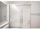 Bathroom featuring a toilet and shower with sliding glass doors at 8564 Lost Gold Ave, Las Vegas, NV 89129