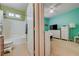 Bathroom includes a white shower/tub combination, with neutral paint, and tile flooring at 10241 Premia Pl, Las Vegas, NV 89135