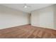 Spacious bedroom with ceiling fan, neutral paint, and closet at 12122 High Country Ln, Las Vegas, NV 89138