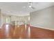 Spacious upstairs hallway with views of downstairs and outdoor patio at 12122 High Country Ln, Las Vegas, NV 89138