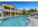 Stunning backyard featuring a pool, spa, and pergola, perfect for outdoor living and entertaining at 12122 High Country Ln, Las Vegas, NV 89138