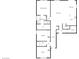 Detailed floor plan showcasing the layout of the home, including bedrooms, bathrooms, and living spaces at 138 Scarlett View Ave, North Las Vegas, NV 89031