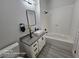Clean bathroom with a tub, sleek fixtures, and modern style to create a refreshing and serene atmosphere at 1830 N Buffalo Dr # 1091, Las Vegas, NV 89128