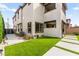 Modern home featuring a manicured lawn and walkway at 2407 Ridgeline Wash St, Las Vegas, NV 89138
