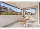 Private patio with mountain views, and seating area at 2407 Ridgeline Wash St, Las Vegas, NV 89138