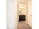 View into the bathroom showcasing the vanity with granite countertops and decorative bike at 3553 Judson Ave, Las Vegas, NV 89115