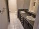 Bathroom features a double sink vanity and tile flooring at 3621 Laguna Verde Way, Las Vegas, NV 89121