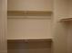 Spacious walk-in closet with shelving offering ample storage space at 50 E Serene Ave # 321, Las Vegas, NV 89123