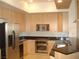 Well-equipped kitchen featuring stainless steel appliances and sleek countertops at 50 E Serene Ave # 321, Las Vegas, NV 89123