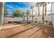 Large backyard featuring a patio, landscaping, and privacy wall at 5077 Thunder River Cir, Las Vegas, NV 89148