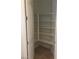 Walk-in pantry with ample shelving for organized storage at 5147 Villa Vecchio Ct, Las Vegas, NV 89141