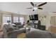 Relaxing living room featuring neutral tones, ample seating, and a media center for entertainment at 5213 Welch Valley Ave, Las Vegas, NV 89131