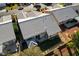 Aerial view of the home showcasing its well-maintained backyard and tile roof at 5508 Lochmor Ave, Las Vegas, NV 89130