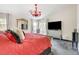 Spacious main bedroom with vaulted ceilings, carpeted floors, and lots of natural light at 5508 Lochmor Ave, Las Vegas, NV 89130