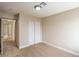 Bedroom featuring carpeted floors, a closet, and neutral walls at 5629 Caladonia Ave, Las Vegas, NV 89110