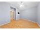 Bedroom with wood floors and neutral walls at 619 Ancient Mayan Dr, Henderson, NV 89015