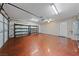 Spacious garage with shelving and epoxy floors at 619 Ancient Mayan Dr, Henderson, NV 89015