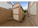Backyard shed for extra storage at 619 Ancient Mayan Dr, Henderson, NV 89015