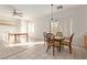 Open-concept layout combining kitchen and dining areas, perfect for entertaining at 6365 Diego Dr, Las Vegas, NV 89156