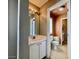 Simple bathroom featuring a single sink vanity and tile flooring at 7173 Dravite Ct, Las Vegas, NV 89148