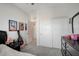 Bedroom with closet, ceiling fan, and neutral-toned walls at 7320 N Decatur Blvd # 5, Las Vegas, NV 89131