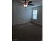 Bright and airy bedroom with a ceiling fan and a window with blinds at 8111 Switchback Run St, Las Vegas, NV 89166