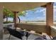 Covered patio featuring outdoor seating and relaxing space to enjoy backyard at 840 Picotte St # 101, Las Vegas, NV 89144