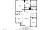 Second floor plan showcasing the layout of the bedrooms and sitting area at 8992 Sparkling River Ct, Las Vegas, NV 89178