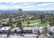 This lovely aerial view showcases nearby golf course and mountain views at 915 Vegas Valley Dr # 4, Las Vegas, NV 89109