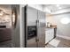 Bright kitchen with a stainless steel refrigerator, ample counter space, and modern appliances at 915 Vegas Valley Dr # 4, Las Vegas, NV 89109