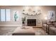 Inviting living room featuring a stone fireplace and comfortable seating arrangement at 915 Vegas Valley Dr # 4, Las Vegas, NV 89109